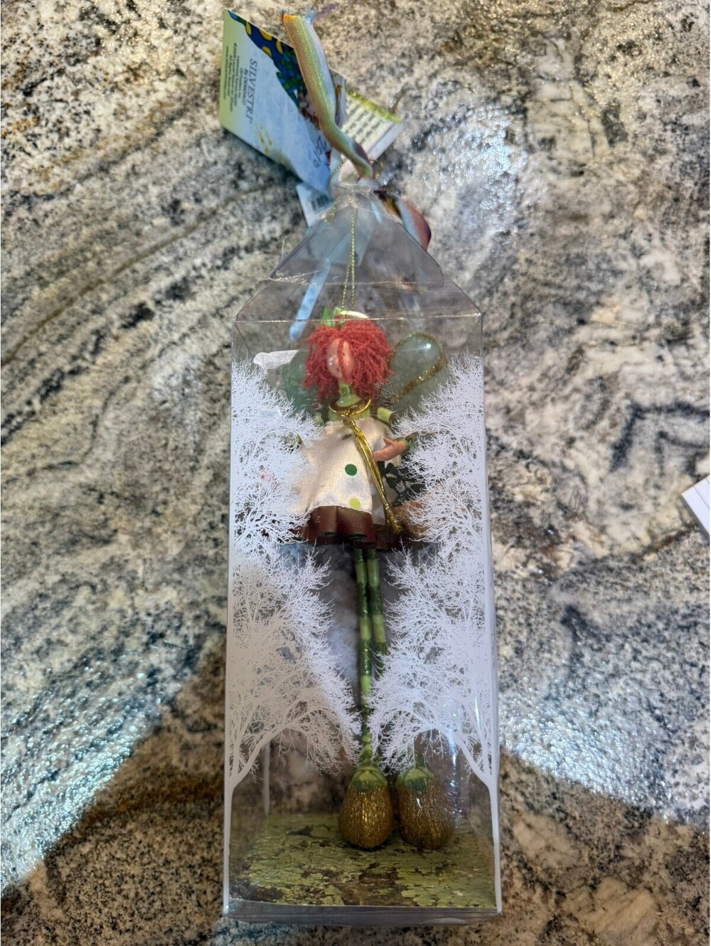 NIB Silvestri Flurries Resin Fairy Ornament by Laurel Nelson